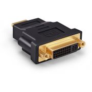 Переходник Buro DVI-I(f) HDMI (m) (HDMI-19M-DVI-I(F)-ADPT) черный