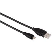 Кабель Hama 00054587 USB (m)-micro USB (m) 0.75м черный