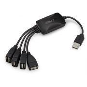 Разветвитель USB 2.0 Buro BU-HUB4-0.3-U2.0-Splitter