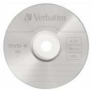 Диск DVD-R Verbatim 4.7Gb 16x bulk (10шт) (43729)