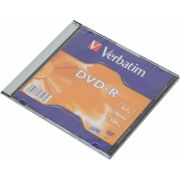 Диск DVD-R Verbatim 4.7Gb 16x Slim case (1шт)