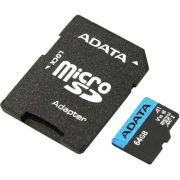 Флеш карта microSDXC 64GB A-Data AUSDX64GUICL10A1-RA1