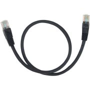 Патч-корд Buro UTP 4 пары cat.5E CCA molded 0.25м черный RJ-45 (m)-RJ-45 (m)