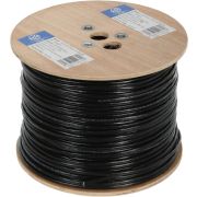 Кабель сетевой Ningbo UTP 4 пары cat.5E solid 0.5мм Cu molded 305м черный outdoor стальной трос