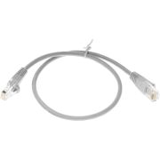 Патч-корд cat.5E stranded molded 0.5м серый RJ-45 (m)-RJ-45 (m)