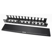 Кабельный органайзер Hyperline CM-2U-MLF-COV 2U шир.:19