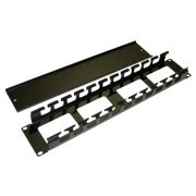 Кабельный органайзер горизонтальный Hyperline CM-2U-ML-COV односторонний пальцы 2U шир.:19