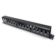 Кабельный органайзер горизонтальный Hyperline CM-1U-ML16-COV односторонний пальцы 1U шир.:19