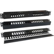 Кабельный органайзер горизонтальный Lanmaster TWT-ORG1U/24-CVP гребенка 1U шир.:19