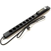 Управляемый блок распределения питания Hyperline IP-PDU-2017IFDA-110-0008D верт.размещ. 8xSchuko с мониторингом 16A Schuko