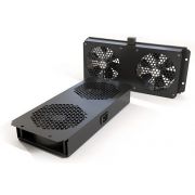 Модуль вентиляторный Hyperline (TFAB-T2FR-RAL9004) 2 вент. черный (упак.:1шт)