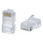 Коннектор WRline (WR-8P8C-C5E) UTP кат.5E RJ45 прозрачный (упак.:100шт)