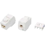 Модуль Hyperline KJ8-8P8C-C5E-180-TLS-WH информ. KeystoneRJ45 кат.5E UTP бел.