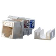 Модуль Hyperline KJ9-8P8C-C6-90-WH информ. KeystoneRJ45 1 кат.6 бел. (упак.:1шт)
