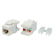 Модуль Hyperline KJ8-8P8C-C6-180-WH информ. KeystoneRJ45 кат.6 UTP бел. (упак.:1шт)