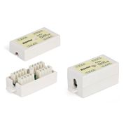 Адаптер Hyperline CA-IDC-C5E-WH проходн.Dual IDC кат.5E UTP бел.