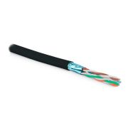 Кабель информационный Hyperline UFTP4-C6-S23-OUT-LSZH-BK-500 кат.6 U/FTP 4 пары 23AWG LSZH внешний 500м черный