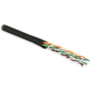 Кабель информационный Hyperline UUTP4-C5E-P24-IN-LSZH-BK-100 кат.5E U/UTP 4X2X24AWG LSZH внутренний 100м черный