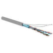 Кабель информационный Hyperline FUTP4-C5E-P26-IN-LSZH-GY-100 кат.5E F/UTP 4X2X26AWG LSZH внутренний 100м серый