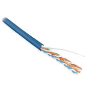 Кабель информационный Hyperline UUTP4-C5E-S24-IN-LSZH-BL-305 кат.5E U/UTP 4X2X24AWG LSZH внутренний 305м синий