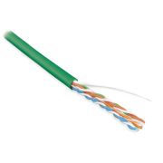 Кабель информационный Hyperline UUTP4-C5E-S24-IN-LSZH-GN-305 кат.5E U/UTP 4X2X24AWG LSZH внутренний 305м зеленый