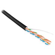 Кабель информационный Hyperline UUTP4-C5E-S24-IN-LSZH-BK-100 кат.5E UTP 4 пары 24AWG LSZH внутренний 100м черный
