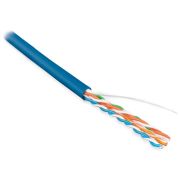 Кабель информационный Hyperline UUTP4-C5E-S24-IN-LSZH-BL-100 кат.5E UTP 4 пары 24AWG LSZH внутренний 100м синий