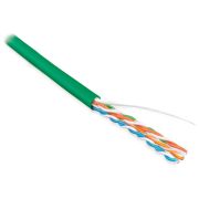 Кабель информационный Hyperline UUTP4-C5E-S24-IN-LSZH-GN-100 кат.5E UTP 4 пары 24AWG LSZH внутренний 100м зеленый