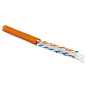 Кабель информационный Hyperline UUTP4-C6-S23-IN-LSZH-OR-305 кат.6 U/UTP 4X2X23AWG LSZH внутренний 305м оранжевый