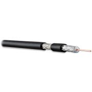 Кабель коаксиальный Hyperline COAX-RG6-CU-500 RG-6 U/FTP PVC внутренний 500м черный