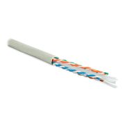 Кабель информационный Hyperline UUTP4-C6-S23-IN-PVC-GY-305 кат.6 U/UTP 4X2X23AWG PVC внутренний 305м серый