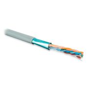 Кабель информационный Hyperline FUTP4-C5E-S24-IN-PVC-GY-305 кат.5E F/UTP 4X2X24AWG PVC внутренний 305м серый