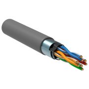 Кабель информационный ITK LC1-C5E04-321 кат.5E FTP 4 пары 24AWG LSZH внутренний 305м серый