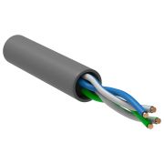 Кабель информационный ITK BC1-C5E02-111-305-G кат.5E UTP 2 пары PVC внутренний 305м серый