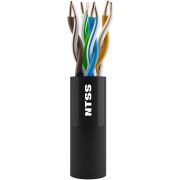 Кабель информационный NTSS NTSS-OUT-UTP4-5Е-PE-BL кат.5E UTP 4 пары 24AWG PE внешний 305м черный