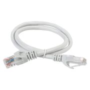 Патч-корд ITK PC01-C5EU-05M UTP RJ-45 вил.-вилка RJ-45 кат.5E 0.5м серый ПВХ