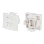 Вставка Hyperline SIP2-1K-M45-45 со шторкой 45x45 1xKeystone пластик белый (упак.:1шт)