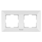Рамка Panasonic Arkedia WMTF08022WH-RU 2x горизонтальный монтаж пластик белый (упак.:1шт)