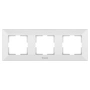 Рамка Panasonic Arkedia WMTF08032WH-RU 3x горизонтальный монтаж пластик белый