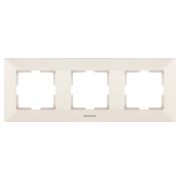 Рамка Panasonic Arkedia WMTF08032BG-RU 3x горизонтальный монтаж пластик бежевый