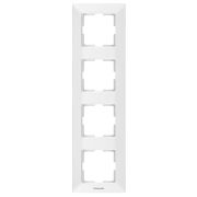 Рамка Panasonic Arkedia Slim WNTF08142WH-RU 4x вертикальный монтаж пластик белый