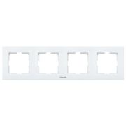 Рамка Panasonic Karre Plus WKTF08042WH-RU 4x горизонтальный монтаж пластик белый