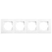 Рамка Panasonic Linnera S 91480004-RU 4x горизонтальный монтаж пластик белый