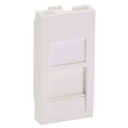 Вставка Panduit CFA1FSAW-X прямая со шторкой 22.5x45 1xMini-Com ПВХ белый (упак.:10шт)