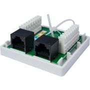 Розетка Suprlan 10-0309 наклад.RJ45 2 кат.5E UTP черн.