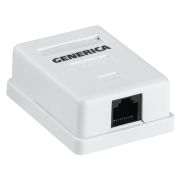 Розетка ITK CS2-1C5EU-12-G настенная 49.2x65.5x25.2мм RJ45 пластик белый