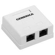 Розетка ITK CS2-1C5EU-22-G настенная 62x59.6x26.5мм RJ45 пластик белый