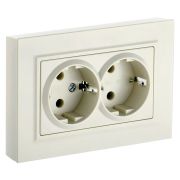 Розетка силов. IEK Brite РСш12-3-БрКр