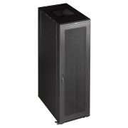 Шкаф коммутационный Lanmaster (TWT-CBB-42U-6X10-P1) напольный 42U 600x1000мм пер.дв.перфор. задн.дв.перфор.2-хст. 2 бок.пан. направл.под закл.гайки 800кг черный IP20 сталь