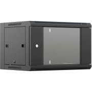 Шкаф коммутационный NTSS (NTSS-W9U6045GS-2BL) настенный 9U 570x450мм пер.дв.стекл 60кг черный 20.1кг 220град. IP20